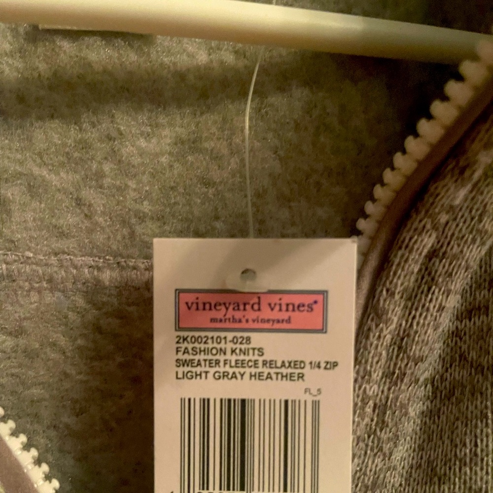 Authentic vineyard vines sweater fleece relaxed 1/4 zip size xl